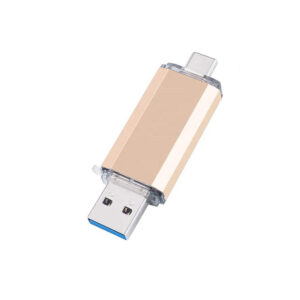 2-i-1 USB-minne med USB 3.0 och USB-C (64 GB) Gold