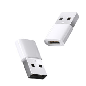 2-pack USB C till A-adapter (ABS-plast) fr snabb laddning och dataverfring