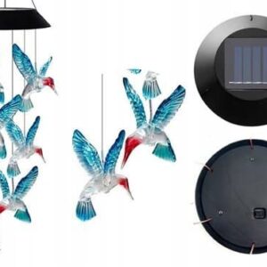 LeanToys Juldekoration Solcellslampa Kolibrier LED Frgade fglar
