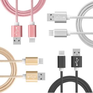 2m Snabbladdning USB-C nylon laddare / laddsladd / Kabel