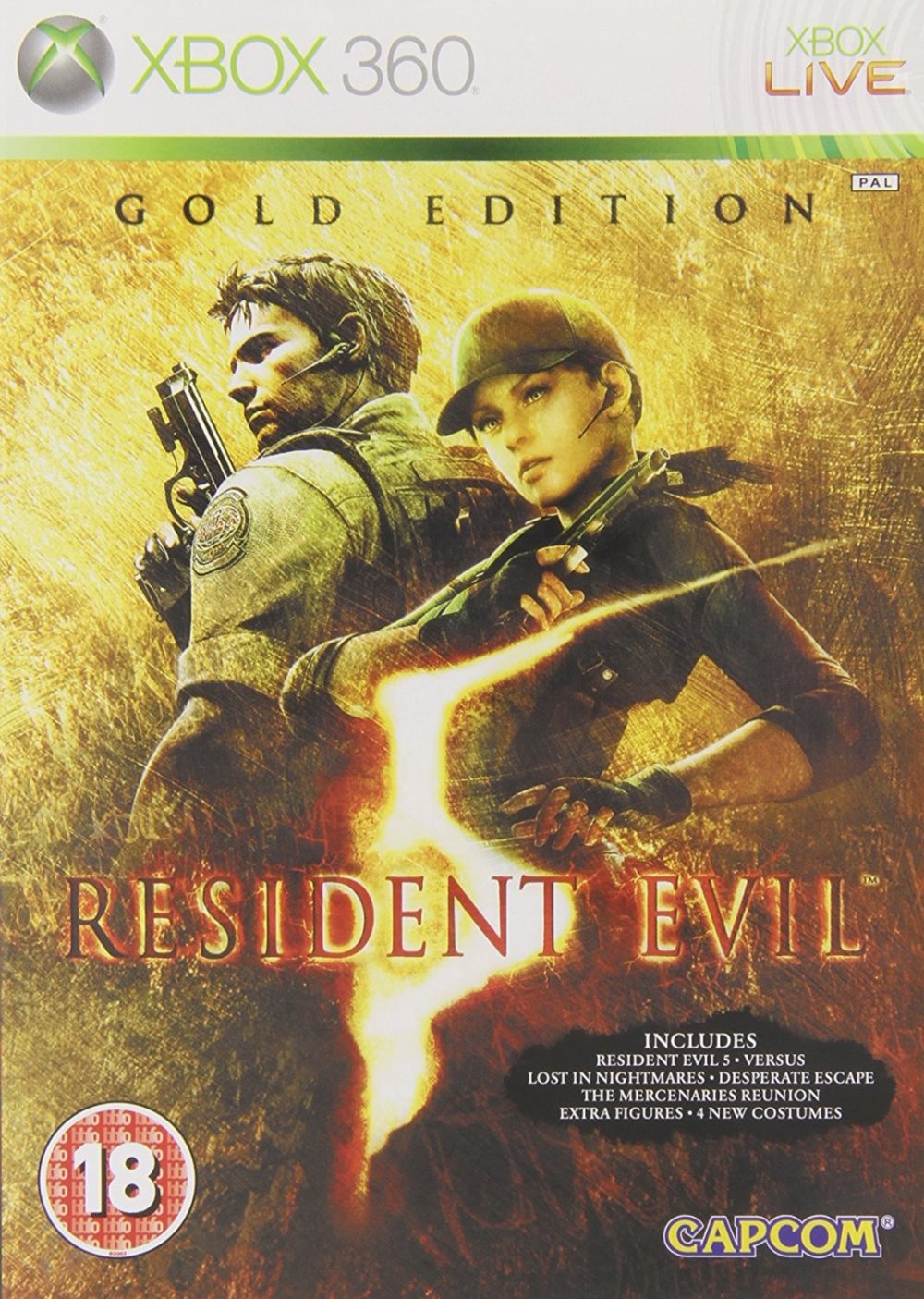 Resident Evil 5: Gold Edition - Xbox 360 (begagnad)