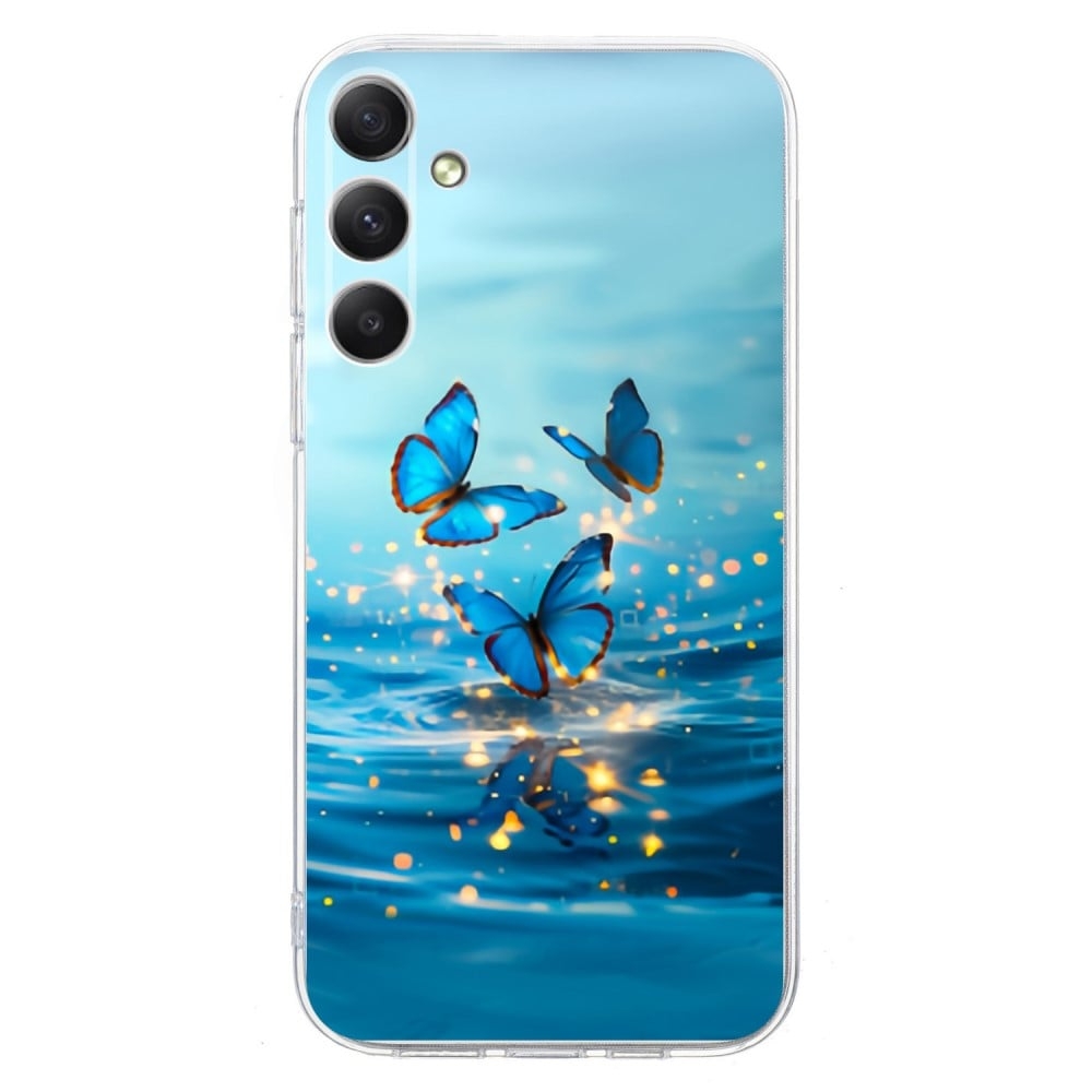 Vibe Samsung Galaxy A56 skal - Blå Fjäril