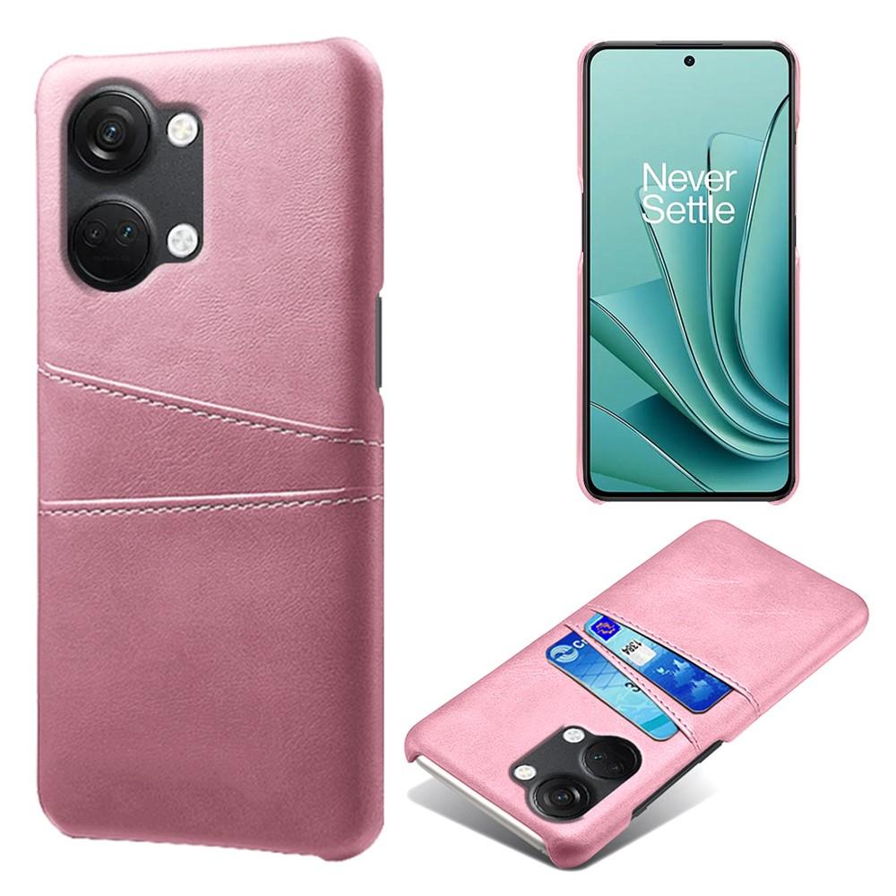 SKALO OnePlus Nord 3 5G / Ace 2V PU-Läder Korthållare Skal - Roséguld