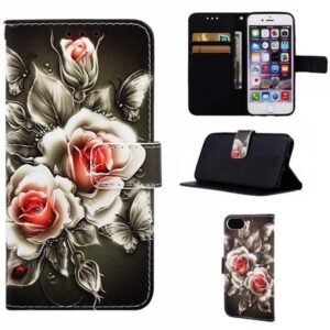 Plånboksfodral iPhone SE (2020) - Rosor