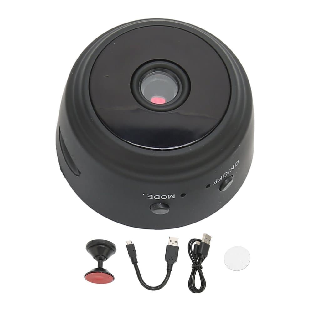 Uppladdningsbar Mini WiFi-kamera 1080P med Mörkerseende och 360° Rotation för Hemmakontoret