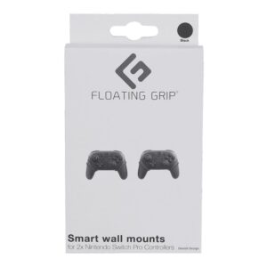 Nintendo Switch Pro Controller wall mount by FLOATING GRIP, Black (Nintendo Switch)