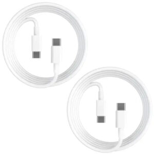 2 Pack 2m iPhone 15 / 16 / 17 Laddare USB-C To USB-C Kabel Vit