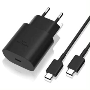 2-Pack Laddare till Samsung 25W - Snabbladdare USB-C - Strömadapter+Kabel 1M