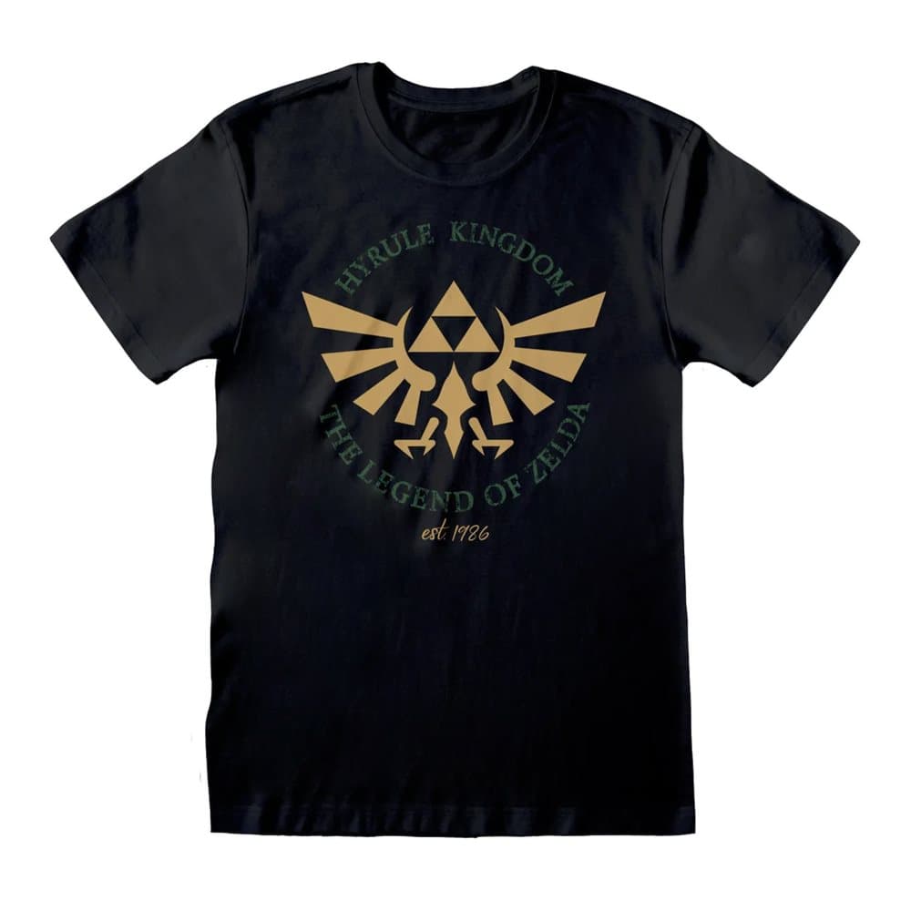 Legend Of Zelda Unisex vuxen Hyrule Kingdom Crest T-Shirt