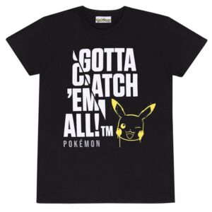 Pokemon Unisex Adult Jumbo Text T-Shirt