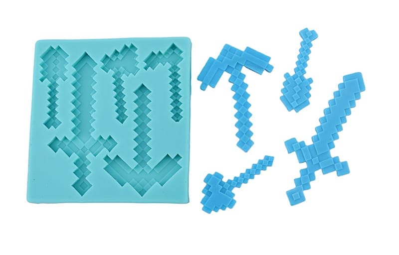 Silikonform fr sockerpasta 3D Minecraft SVRD