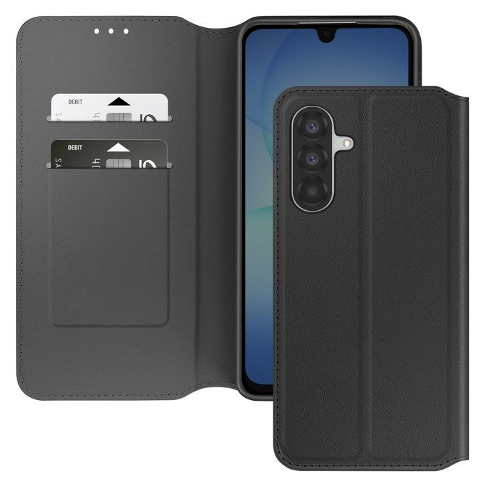 Plånboksfodral för Samsung Galaxy A17 med Stöd och Magnetisk Flik Svart