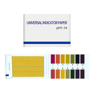 Lackmuspapper för pH-test (1-14) 80 teststickor MultiColor 1-pack