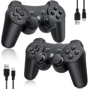 2-Pack - Trådlös Kontroll - Handkontroll för PS3 Kompatibel