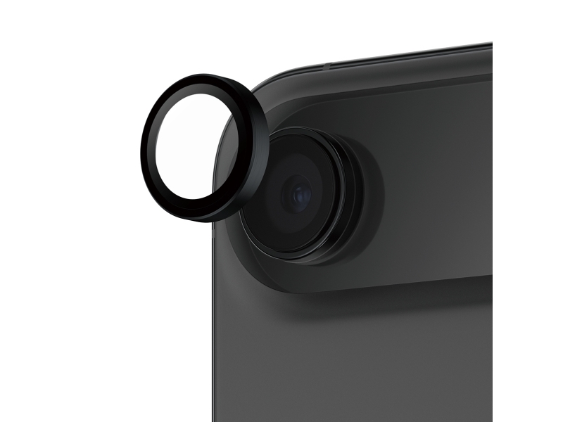 PanzerGlass ® Hoops® Camera Lens Protector Black iPhone Air, Apple, Apple - iPhone Air, Torr applicering, Reptålig, Stöttålig, Svart, 1 styck