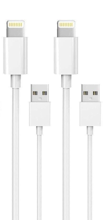 2-Pack 2M Lightning laddare iPhone 13/12/11/ Xs/Max/X/8/7/6/5/SE