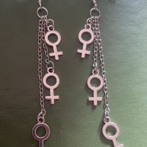 Örhängen Feminist Feminist Kvinnosymbol Venus Långa