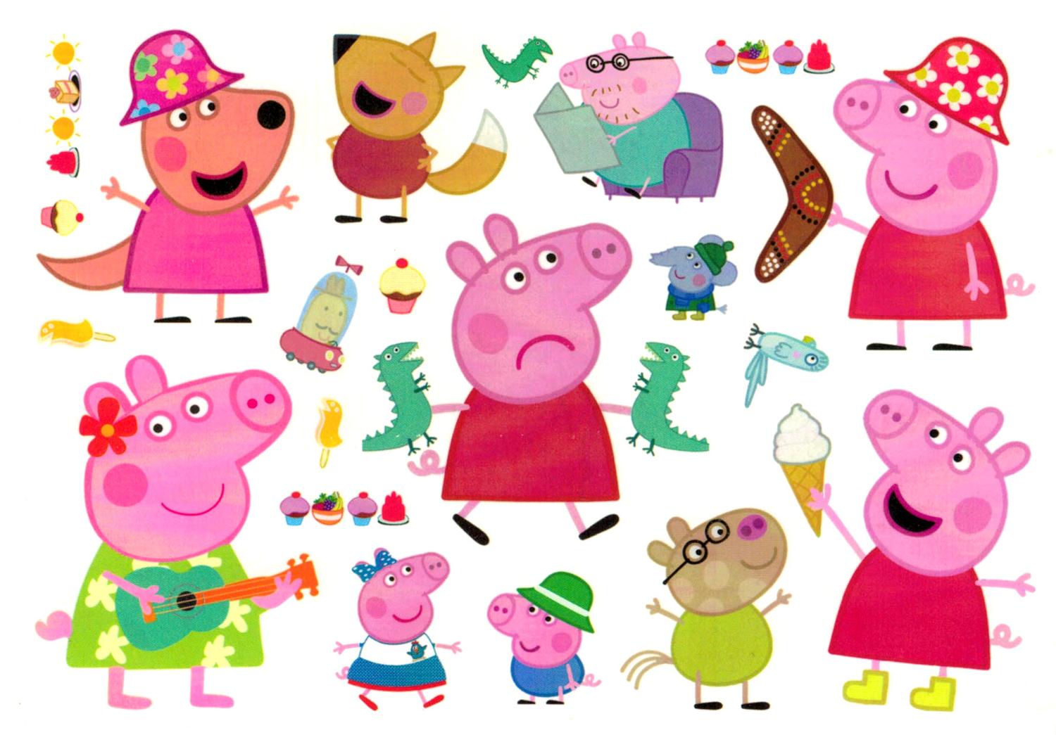 Peppa Pig-tatueringar för barn – 12 st Greta Gris motiv