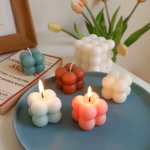 2-Pack Stor/Liten DIY Stearinljus Kub – Candle Mold – Ljusform
