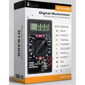 Libox Universal mätare DT830D LB0163, LCD, 16 x 48 mm, 3.5 cm, Batteri, AAA, Alkaline