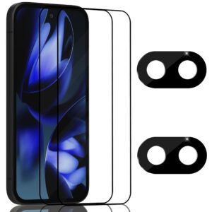 2-Pack Google Pixel 9a Skärmskydd & 2-Pack linsskydd - Härdat Glas 9H - Super kvalitet 3D