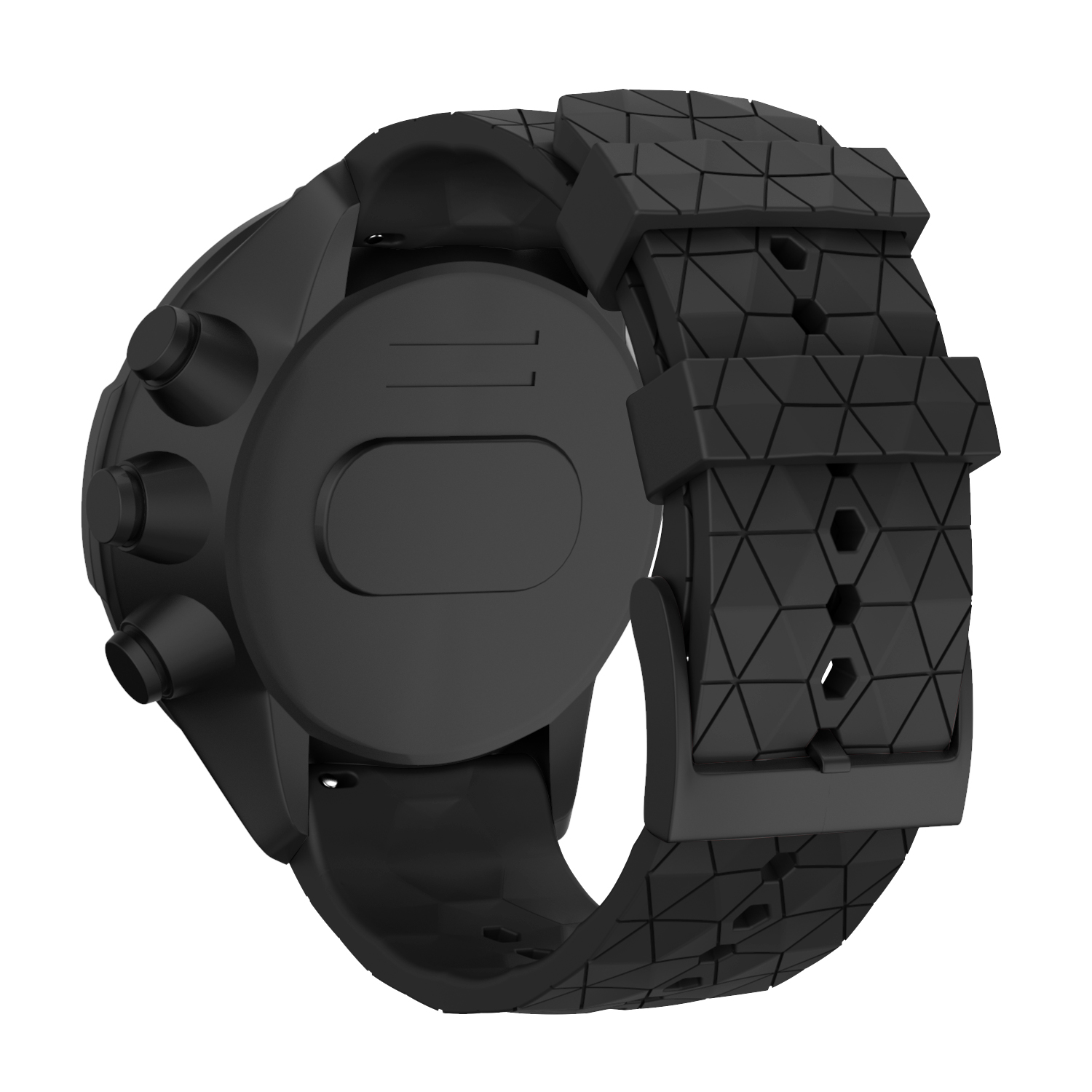 Suunto Spartan Sport Wrist HR/9 Baro/9/D5/7 armband (24 mm) silikon Black Model 1 01