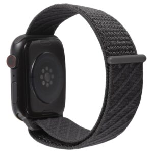 Klockarmband Apple Watch Series 41mm - 40mm - 38mm Nylon Sport Loop Strap - Svart