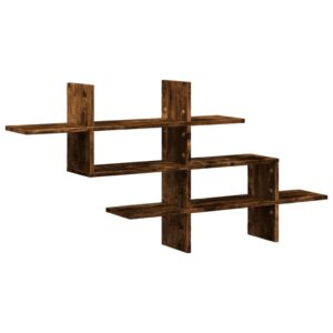 vidaXL Vgghylla rkfrgad ek 124,5x18x60,5 cm konstruerat tr