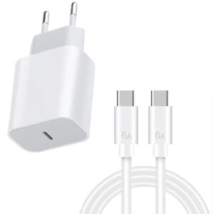 USB-C Snabbladdare 20W + 1M Kabel – iPhone & Android