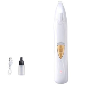 LED Light Pet Paw Trimmer White