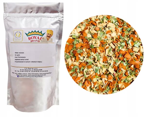 TORKADE GRÖNSAKER 500g Naturlig grönsaksmix Royal Brand