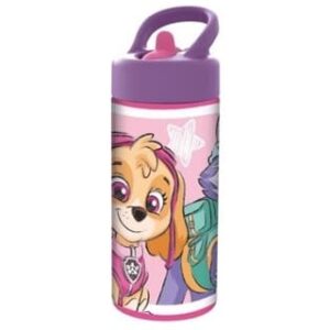 PAW GIRLS Vattenflaska med sugrör, 410ml