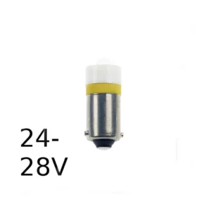 LED Signallampa Gul Ba9s T10x24 16mA 24-28V