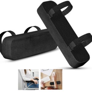 Vadderade armstöd / Armstödskuddar till stolar Black