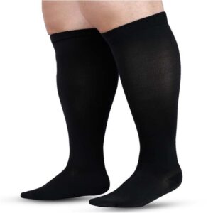 Plus Size Kompressionsstrumpor - Svart 3XL