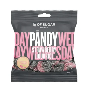 Pändy Candy Strawberry/Liqourice, 50g
