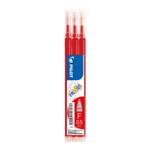 Refill 3-pack FriXion Ball Raderbart bläck 0,5 röd