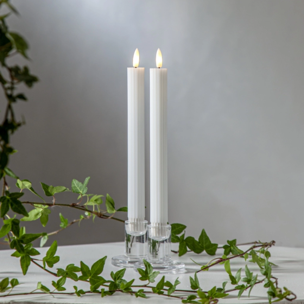 LED antikljus 25cm 2st