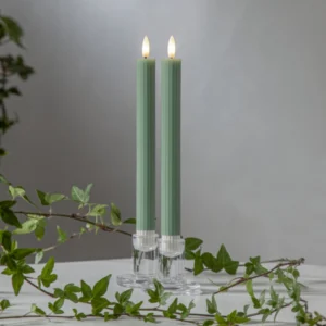 LED antikljus grön 2st 25cm