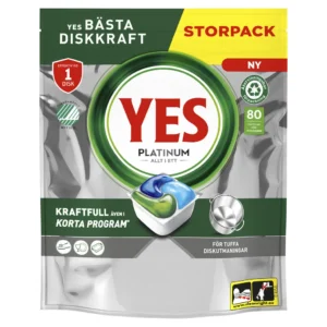 Yes Platinum All in One Maskindisktabletter 80 st