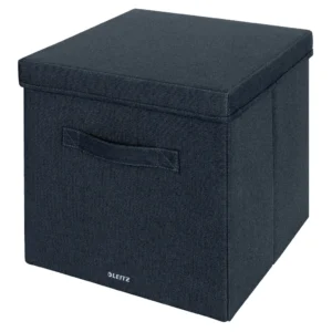 Leitz Förvaringslåda i Tyg med Lock, Large, 2-pack