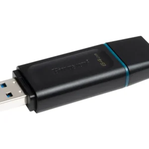 Kingston DataTraveler Exodia - USB flash-enhet - 64 GB - USB 3.2 Gen 1 - svart med blgrnt