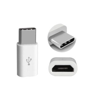 2-Pack Micro-USB till USB-C (hane) Adapter - VIT