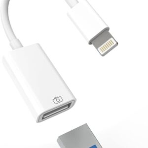 Lightning till USB Adapter – Snabb Dataöverföring, Kompatibel med iPhone & iPad
