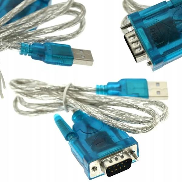 USB till RS232 adapter CH340 – Skapar seriell COM-port | 0,8 m kabel | Kompatibel med Windows