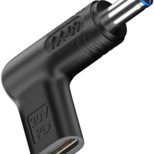 NÖRDIC USB-C till DC 4.5x3.0mm adapter 100W 12-20V för HP-laptops