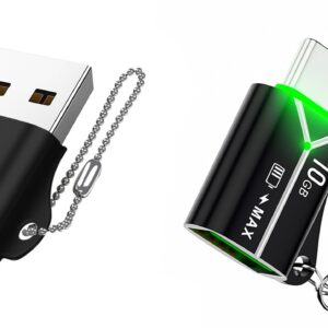 NÖRDIC OTG USB adapterkit USB-C hona till USB-A hane och USB-C hane till USB-A hona