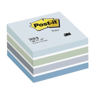 Post-it Kub 76x76 mm blå/vit