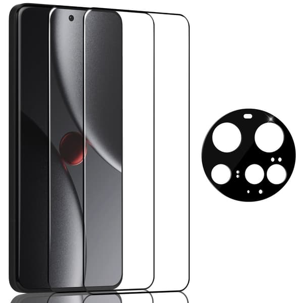 2-Pack Xiaomi 15 Ultra Skärmskydd & 1-Pack linsskydd - Härdat Glas 9H - Super kvalitet 3D