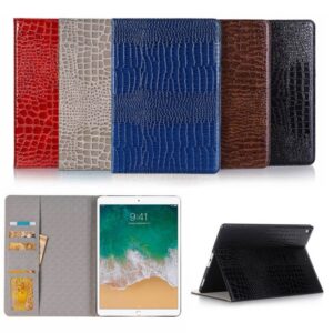 Plånboksfodral iPad Pro 10,5" (2017) Krokodilmönster - 5 Färger